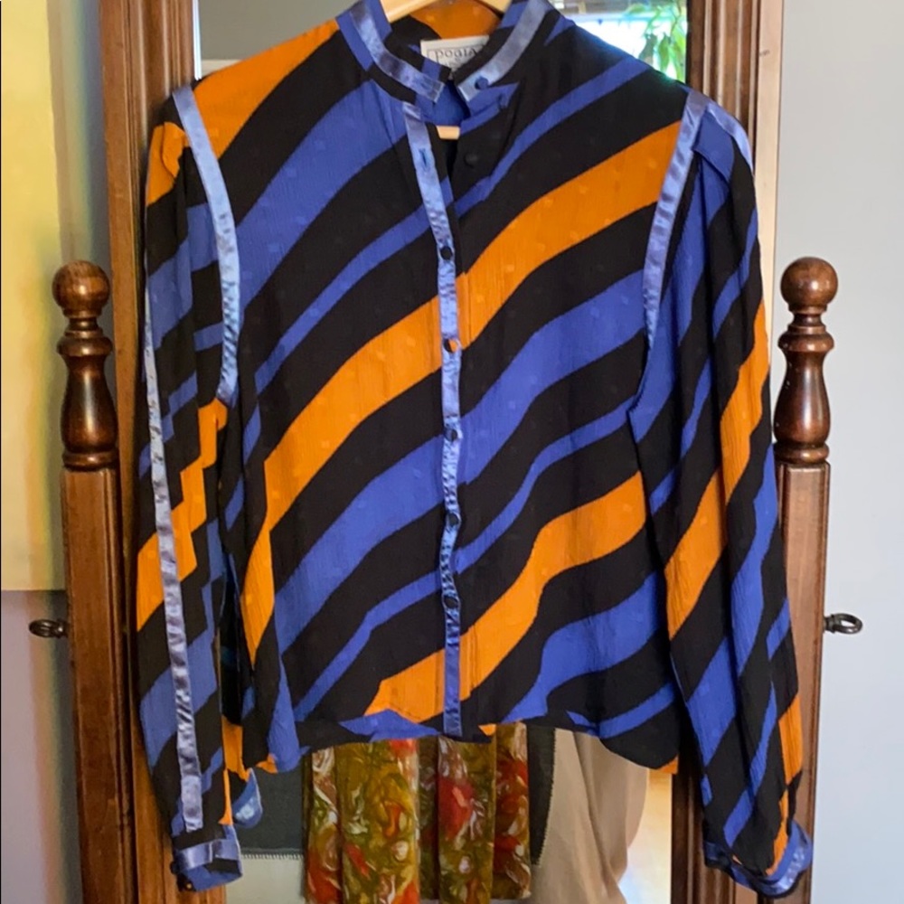 Vintage Silk Blouse Pogia by d. polimeni